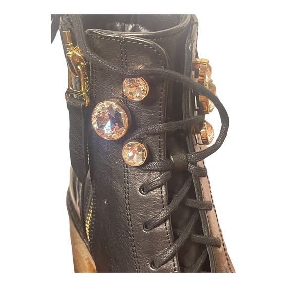 Sophia Webster Zadie Platforms Leather Ankle Booties Grunge Glam Punk 36/ US 5.5 - Picture 7 of 12